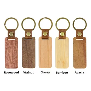 Close-up of five wood material types: Rosewood, Walnut, Cherry Wood, Bamboo, and Acacia Wood