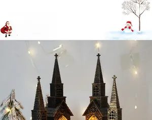 Detailed view of bronze vintage church LED lanterns with warm glowing light for Christmas