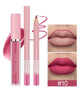 Dettaglio del set Leaf Poem rossetto liquido opaco e matita labbra colore #10