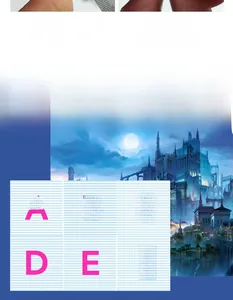 Detail of 2mm thick puzzle piece with back letter coding and blue castle graphics