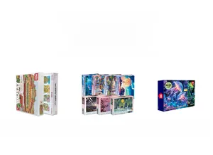 Detailed comparison of 1000-piece plastic, fine paper, and luminous jigsaw puzzles