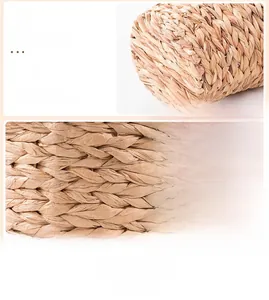Detail of woven storage basket showing smooth surface and tight cross-weave texture