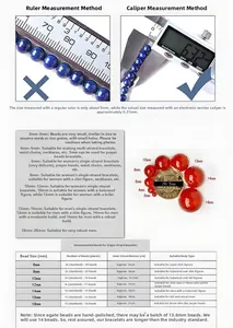 Guide des tailles de perles en cristal naturel avec méthodes de mesure et nombre de perles