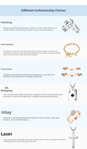 Detail showing professional jewelry vacuum plating and laser engraving on gold jewelry