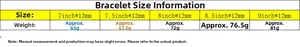Detailed size chart for 12mm stainless steel Cuban bracelet with weights and lengths
