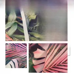 Detailed macro view showing the high-definition floral fabric print and woven texture