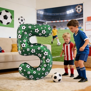 40 inch number 5 football theme balloon for soccer party decorations and birthday events