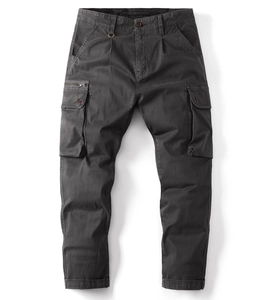 Pantalon cargo camouflage pour hommes, coupe décontractée avec multi-poches en sergé robuste