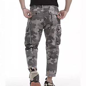 Pantalon cargo camouflage pour hommes avec poches multiples et coupe décontractée tendance