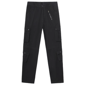 Men's Cargo Pants Multi Pocket Solid Color Straight Leg Outdoor Casual Long Trousers Cotton Blend Work Wear For Men