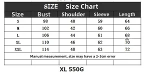 Size guide table for men's slim fit turtleneck sweater with detailed measurements