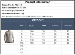 Tabella delle taglie per maglione da uomo in maglia traforata con misure S-5XL