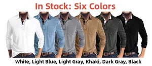 Aperçu détaillé des polos à manches longues pour hommes en six couleurs classiques