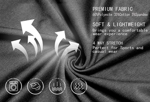 Detail of soft 4-way stretch knit fabric in dark grey with visible texture and breathability