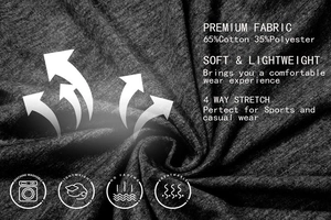 Detail of dark grey knit fabric with four-way stretch for Henley shirts