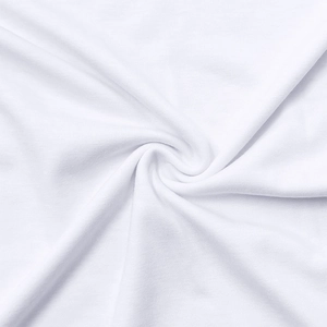 Detailed macro view of soft white knitted cotton fabric with natural radial folds