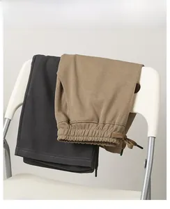Close-up of wide elastic waistband with drawstring and durable double-stitched seams
