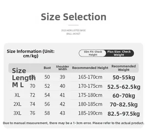 Size chart table for cotton MMA and boxing tank top with measurements from M to 3XL