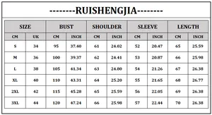 Size chart for men's Christmas sweater showing bust shoulder sleeve and length in cm and inch