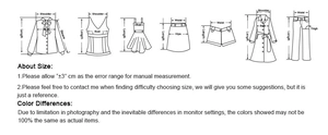 Guide de mesure détaillé pour chemises, robes, shorts et pantalons avec dimensions clés