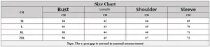 Detailed size chart for men's casual knit sweater showing M to 2XL measurements