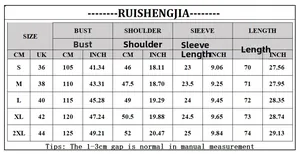Detailed size chart for men jacquard shirt featuring measurements from size S to 2XL