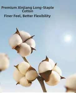 Macro detail of high-quality long-staple cotton material for denim jackets