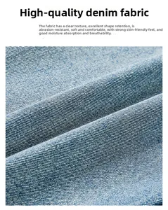 Gros plan détaillé sur le denim bleu clair avec une texture durable et un fini doux