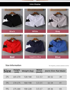 Tableau des tailles pour boxers homme grande taille avec mesures pour 2XL jusqu'à 4XL