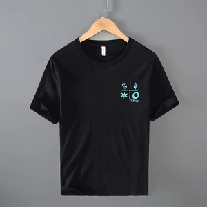 T-Shirt à Manches Courtes en Coton pour Hommes Impression de Lettres Décontracté Col Rond Top Été Graphique Tendance Mode Doux