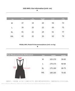 Size chart table for men's striped bodysuit with measurements in centimeters and kilograms