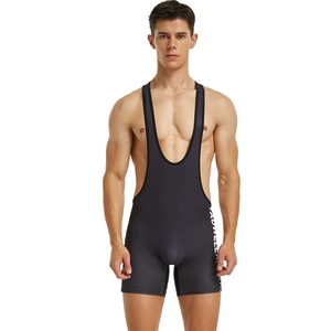 Men's dark grey slim fit athletic singlet with elastic dry-fit fabric and side lettering