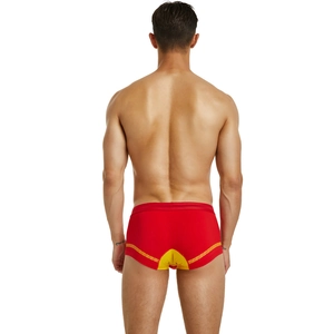 Men's Boxer Briefs Cotton Knitted Breathable Low Waist Underwear Chinese Festive Double Happiness New Year Wedding Gift