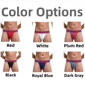 Mesh jockstraps for men in six colors with breathable fabric and athletic waistbands