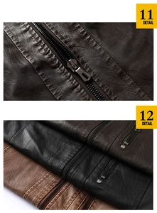 Detailed view of motorcycle jacket leather texture and high-quality metal zippers