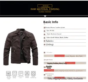 Detailansicht der braunen PU-Lederjacke mit gesteppten Schultern und Metall-Reißverschlüssen