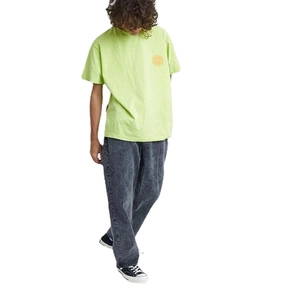 Jeans da Uomo Gamba Dritta Larghi in Cotone Denim Lavaggio Acido Grigio Fumo Pantaloni Streetwear Casual per Uomo Moda Quotidiana