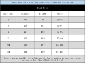 Detailed size chart for men's fleece sweatpants showing waist, hipline and length measurements