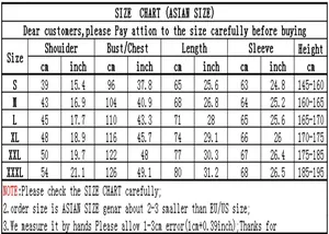 Detailed size chart for printed hoodies including bust, sleeve, and shoulder measurements