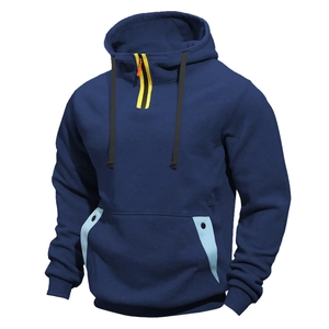 Herren Outdoor Kapuzenpullover Polyester Halber Reißverschluss Multi Tasche Sport Casual Hoodie Daily Fashion Pullover Top