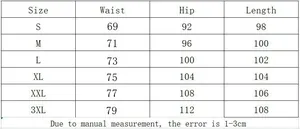 Detailed size chart for men's sports set showing waist, hip, and length measurements