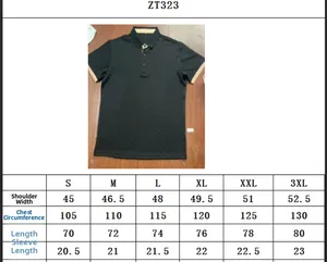 Tableau des tailles pour polo en maille homme avec texture jacquard et col contrasté