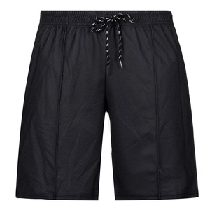 Detail der Herren-Sommershorts mit elastischem Bund, Kordelzug und Ziernähten