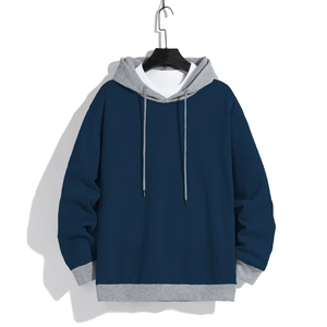 Sweat à Capuche Homme Mode Bloc de Couleur Décontracté Manches Longues Pullover Pour Printemps Automne