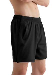 Detailed side view of easy-wear medical care shorts with side velcro closure for elderly