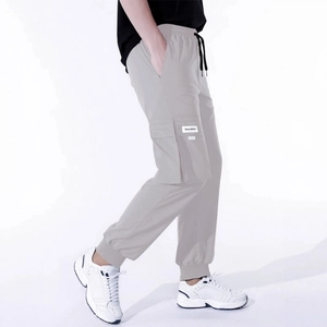 Pantaloni Cargo Jogger da Uomo Misto Cotone Multitasche Coulisse Vita Elastica Casual Slim Fit Streetwear