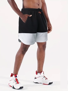 Detail of men's quick-dry running shorts featuring breathable mesh and drawstring