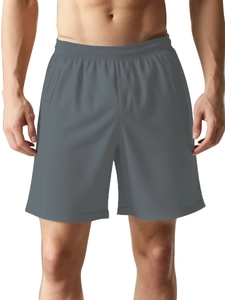 Detail of grey recovery shorts with Velcro sides for patient care and easy dressing access