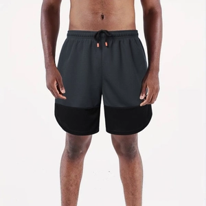Men's Two-In-One Mesh Sports Shorts Double Layer Breathable Gym Running Shorts With Phone Pocket Drawstring Quick Dry Bottoms