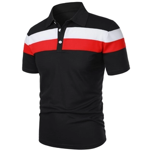 Close-up of the breathable pique fabric texture and contrast buttons on the polo shirt